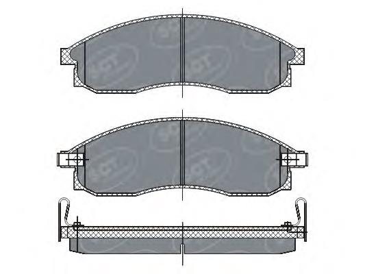 Колодки гальмівні передні, дискові SP263 SCT