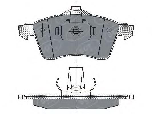 Передні тормозні колодки SP286 SCT