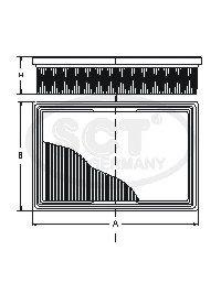 Елемент повітряного фільтра SCT SB202 ціна, від 4.81 USD