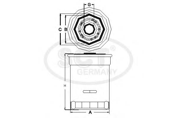Масляний фільтр двигуна SCT SK810 ціна, від 7.33 USD