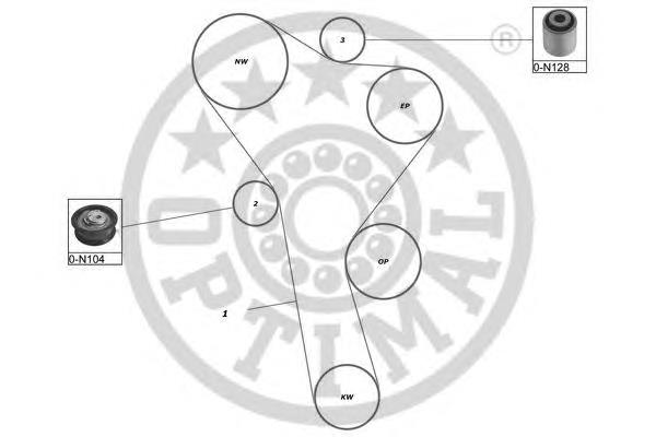 Комплект ГРМ SK1425 Optimal
