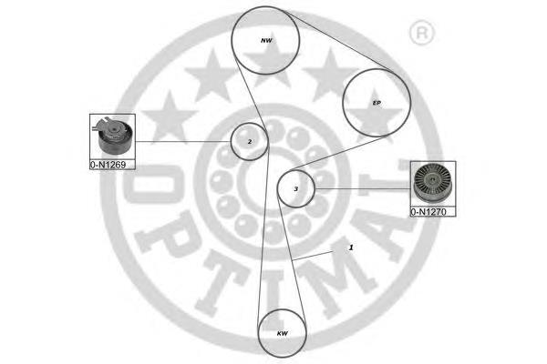 Ремкомплект ГРМ Optimal SK1489