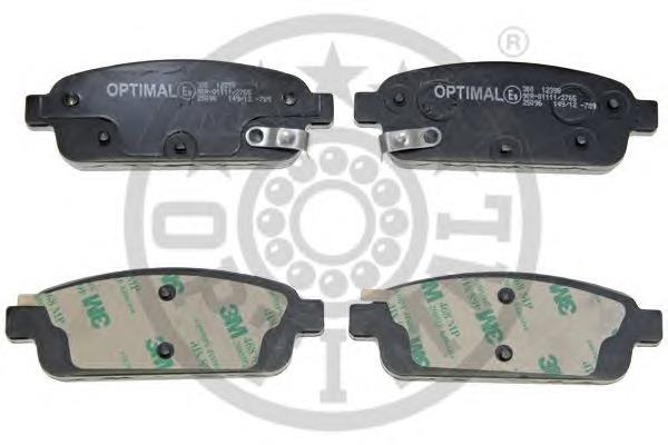 Задні гальмівні колодки Optimal 12398 ціна, від 21.49 USD