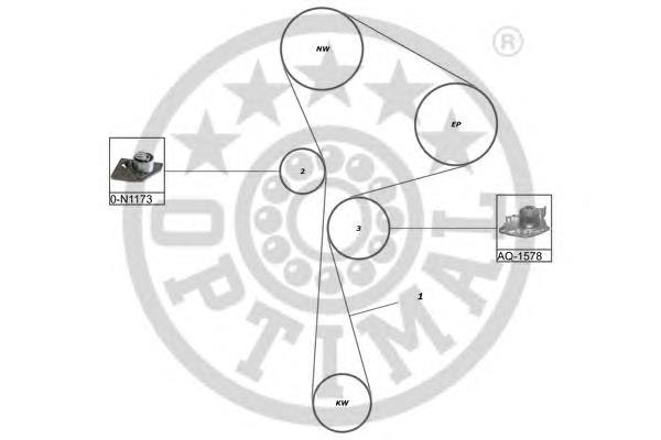 Комплект ГРМ SK1493AQ1 Optimal