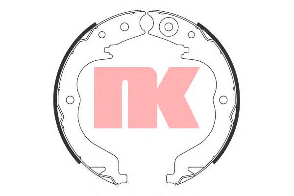 Колодки ручника / стоянкового гальма NK 2719757 ціна, від 26.40 USD