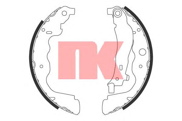 Колодки гальмові задні, барабанні NK 2739787 ціна, від 24.96 USD