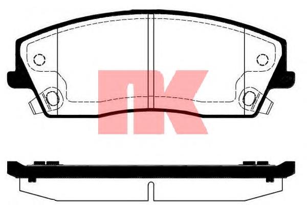 Купити 229325 NK Колодки гальмівні передні, дискові