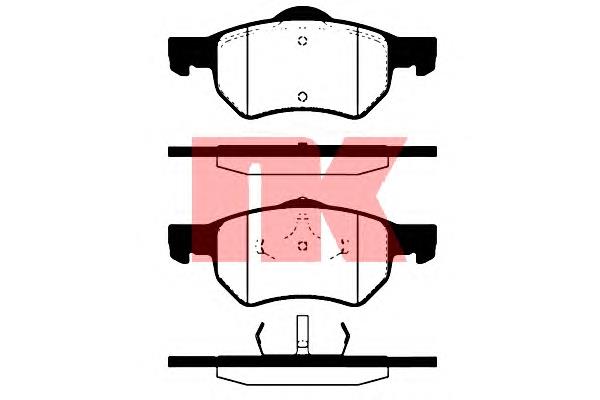 Колодки гальмівні передні, дискові 229319 NK