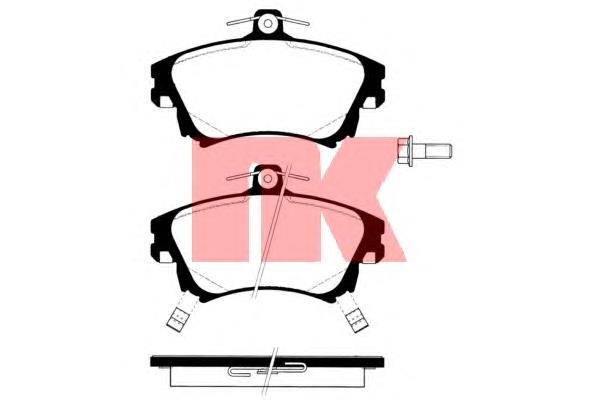 Гальмівні колодки NK 224822 ціна, від 22.80 USD
