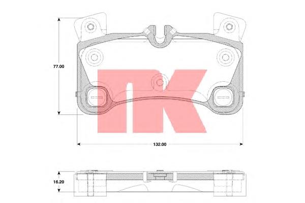 Задні дискові колодки NK 224799