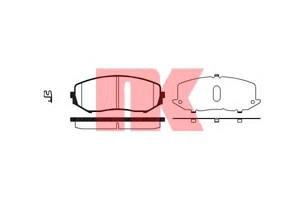 Тормозні колодки NK 225220