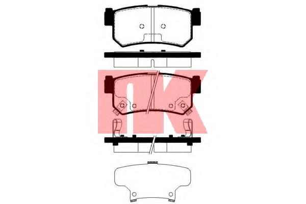 Задні гальмівні колодки NK 225011 ціна, від 19.07 USD