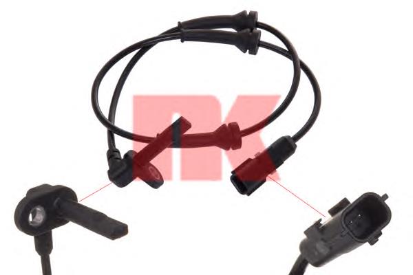 Купити ASB15545 SNR Датчик АБС (ABS) передній, лівий