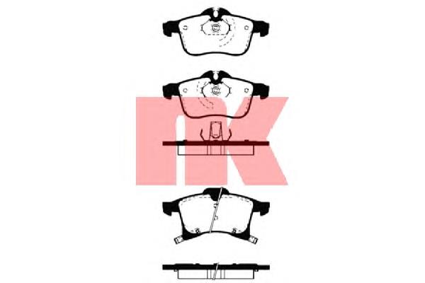 Гальмівні колодки NK 223633 ціна, від 24.40 USD