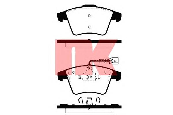 Гальмівні колодки NK 224762 ціна, від 33.64 USD