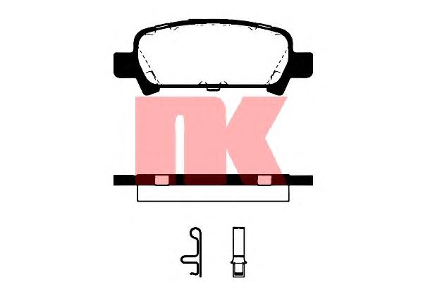 Задні гальмівні колодки NK 224411 ціна, від 14.86 USD