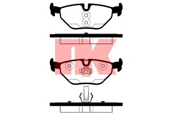 Колодки гальмові задні, дискові 224110 NK