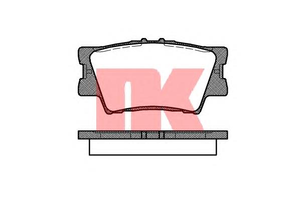 Задні гальмівні колодки NK 224577 ціна, від 19.02 USD