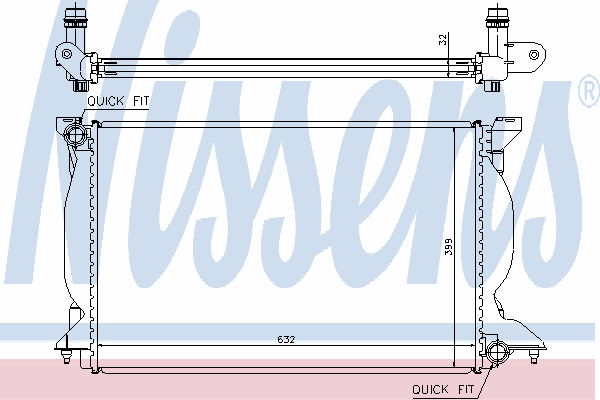 60302A Nissens радіатор охолодження двигуна