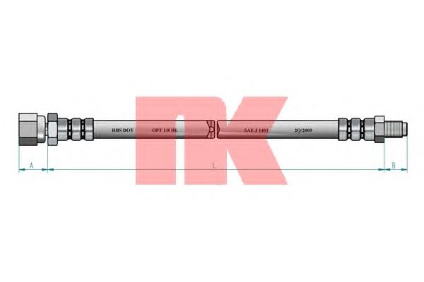 Шланг гальмівний задній Jurid/Bendix 172009B ціна, від 8.02 USD
