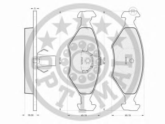 191088 Maxgear Передні гальмівні колодки