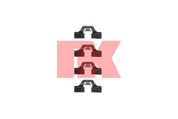 Комплект пружинок кріплення дискових колодок, задніх NK 7947211