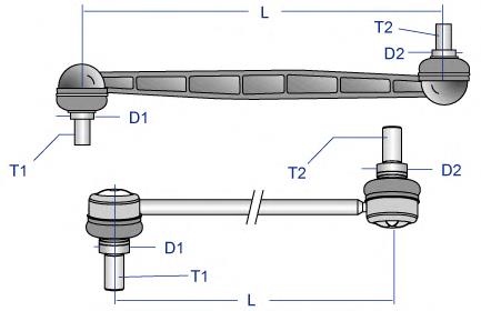 PELS7425 Moog Тяга переднього стабілізатора