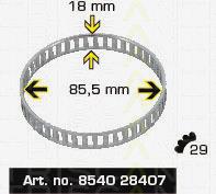 854028407 Triscan Кільце АБС (ABS)