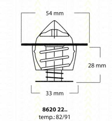 Термостат 86202291 Triscan