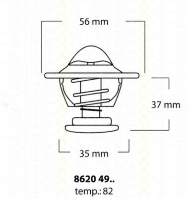 Термостат 86204982 Triscan