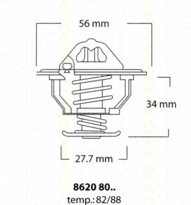 Термостат 86208088 Triscan