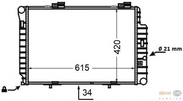Радіатор 8MK376769721 HELLA