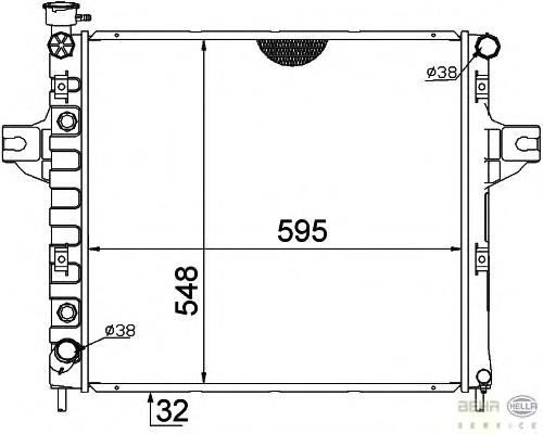 Радіатор основний HELLA 8MK376774251 ціна, від 107.37 USD