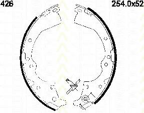 Колодки гальмові задні, барабанні 810013426 Triscan