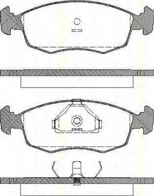 Колодки гальмівні передні, дискові 811016868 Triscan