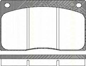 Колодки гальмівні передні, дискові 811010799 Triscan