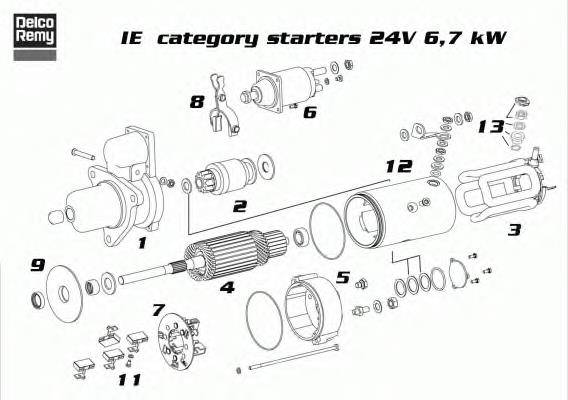 Стартер Delco Remy 19070034 ціна, від 238.71 USD