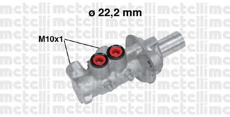 Циліндр гальмівний, головний 050740 Metelli