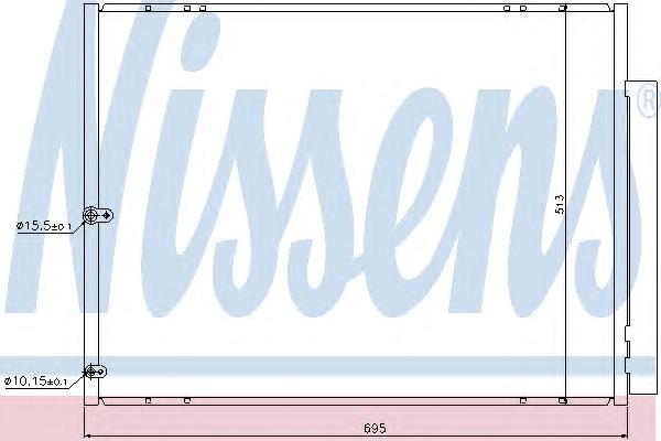 Радіатор кондиціонера 940297 Nissens