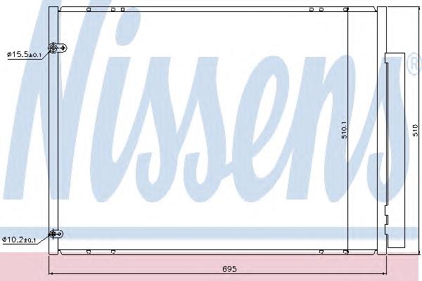 Радіатор кондиціонера 940298 Nissens