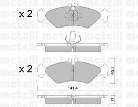 Задні гальмівні колодки Metelli 2205710 ціна, від 16.67 USD