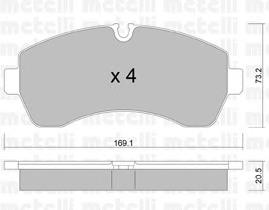 Гальмівні колодки Metelli 2206730 ціна, від 31.82 USD
