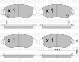 Гальмівні колодки Metelli 2203200 ціна, від 26.79 USD