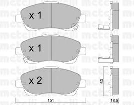 Тормозні колодки Metelli 2204500