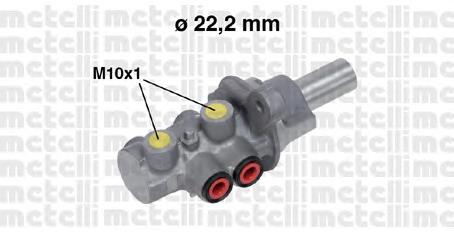 050677 Metelli Циліндр гальмівний, головний