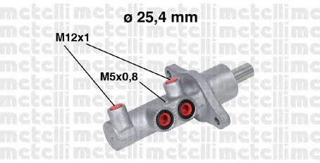 Купити 050543 Metelli Головний гальмівний циліндр
