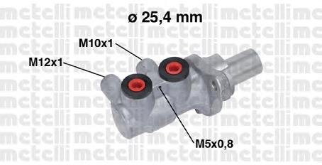 Циліндр гальмівний, головний 050717 Metelli