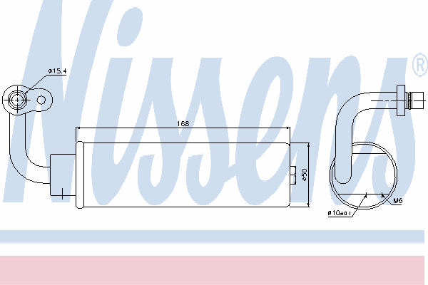 Ресивер-осушувач кондиціонера 95444 Nissens