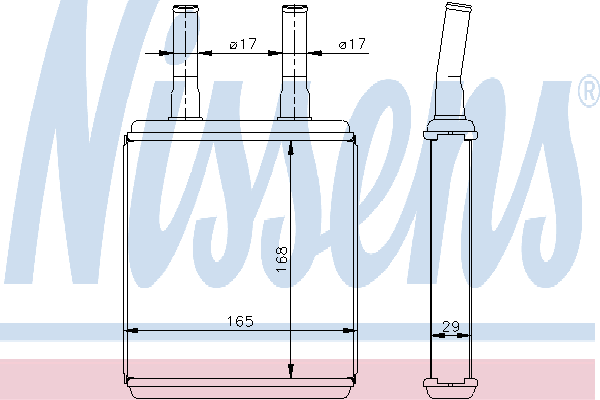 Радіатор пічки (обігрівача) Nissens 77604 ціна, від 39.88 USD