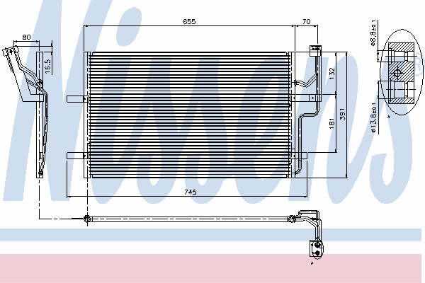 94901 Nissens радіатор кондиціонера